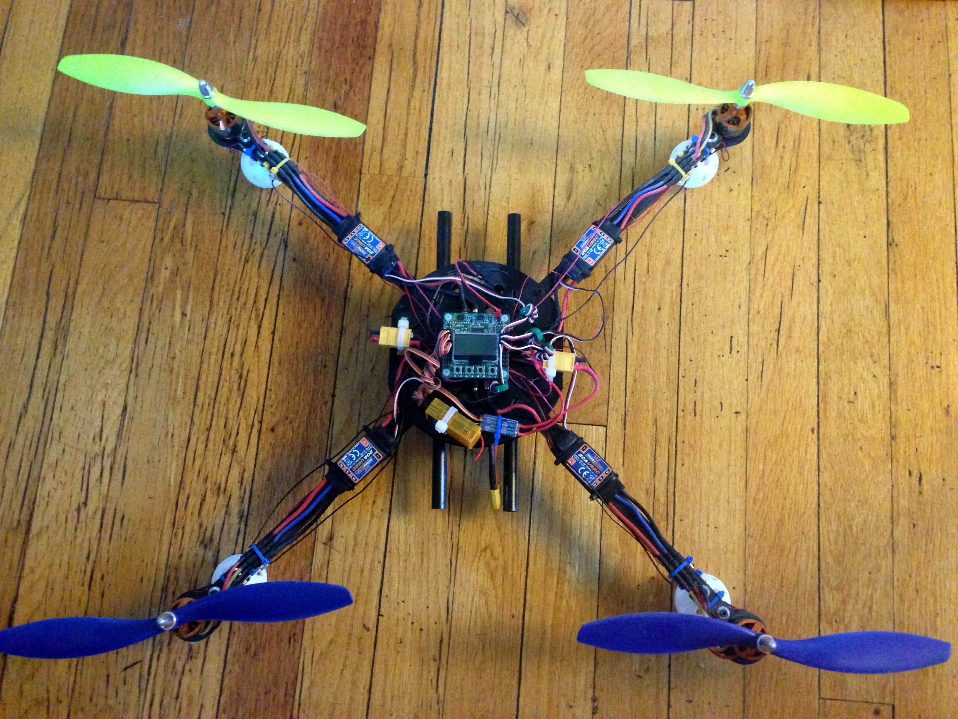 KK2.0 quad with DX6i TX and orange R615X RX