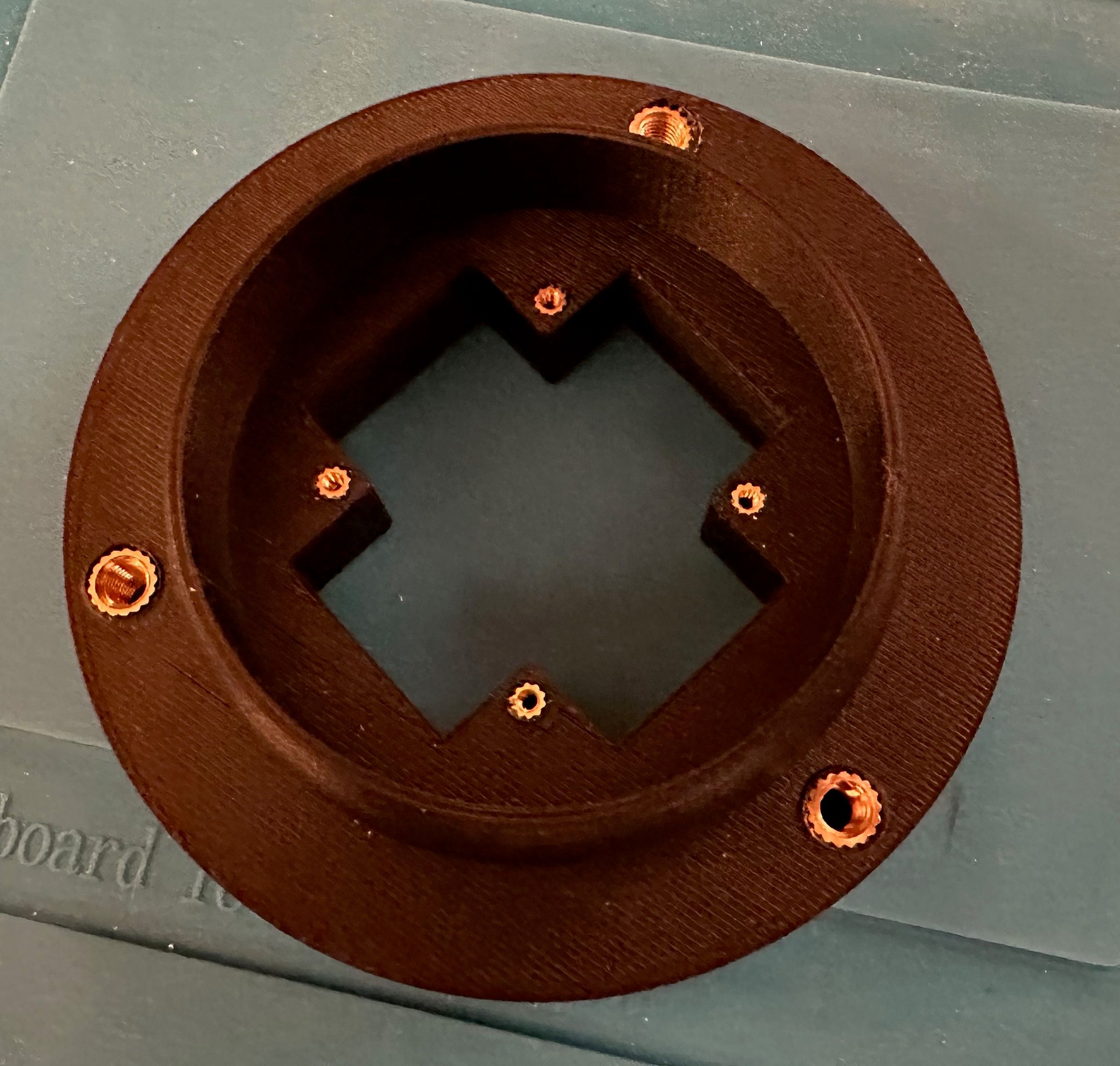 3D print showing mounting