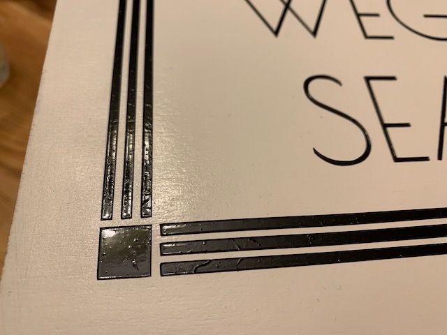 Corner showing a closeup of the bars/corner boxes