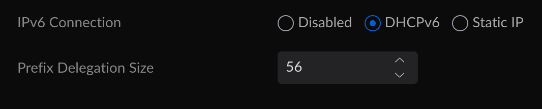Primary WAN settings