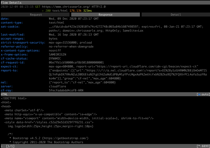 mitmproxy curl response mitmproxy curl response