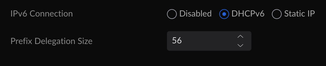 Primary WAN settings Primary WAN settings